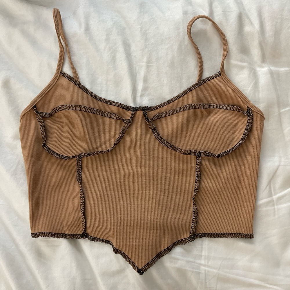 Exposed Seams / Stitching Crop / Loungewear Tank